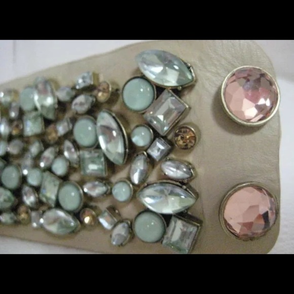 Betsey Johnson Mint & Bronze Wide Cuff Bracelet - Picture 7 of 8